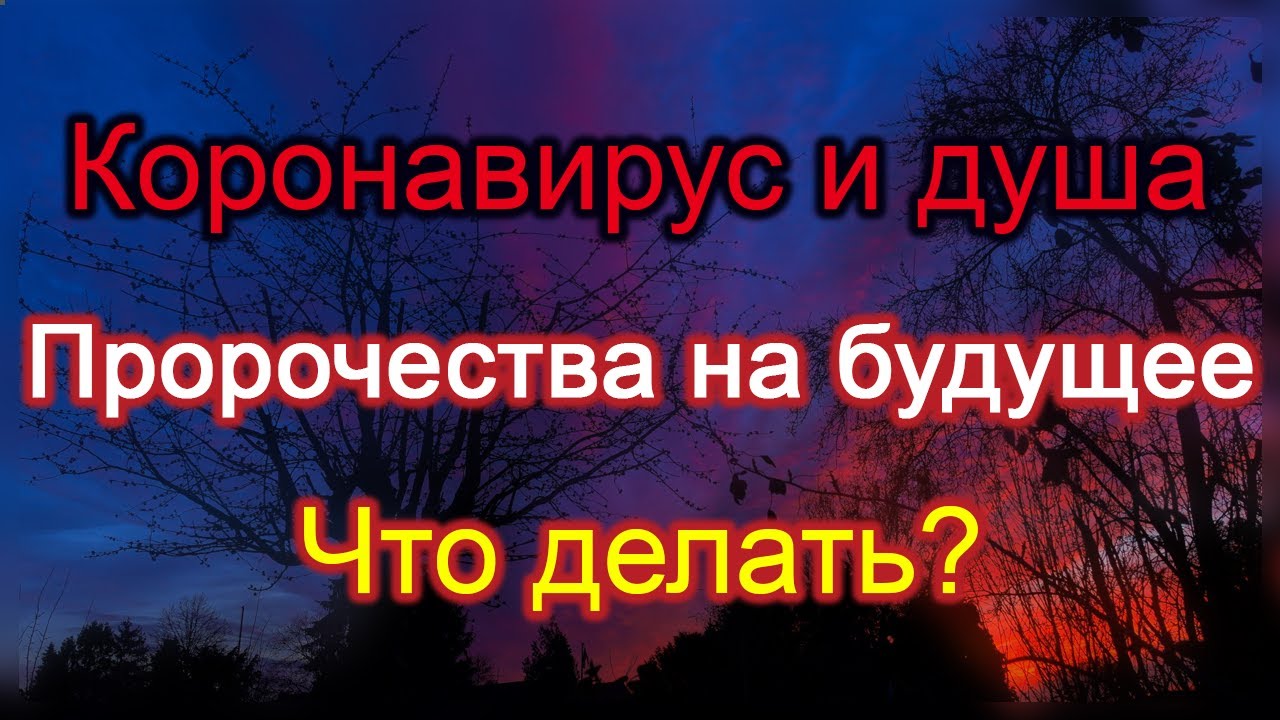КОРОНАВИРУС И ДУША. ПРОРОЧЕСТВА НА БУДУЩЕЕ. ЧТО ДЕЛАТЬ?